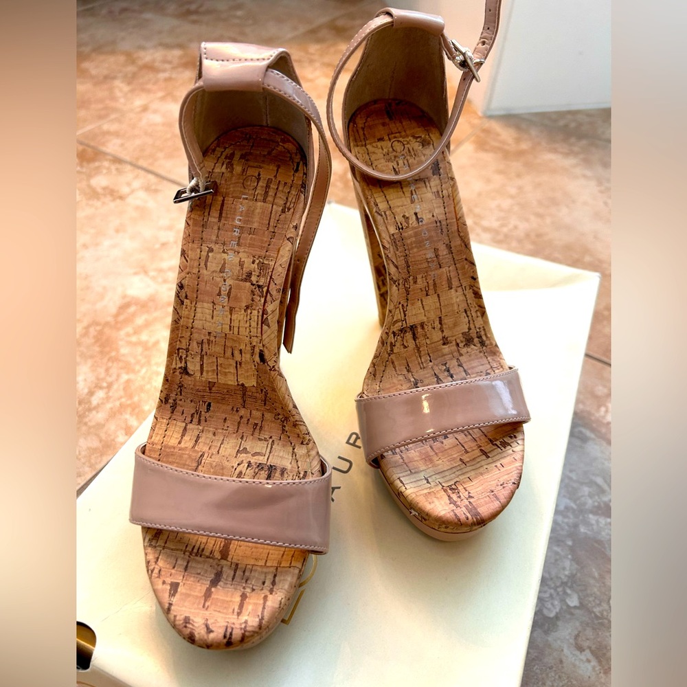 Lauren Conrad cork heel shoes